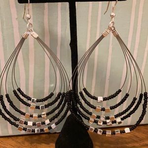 Beaded Teardrop Earrings
